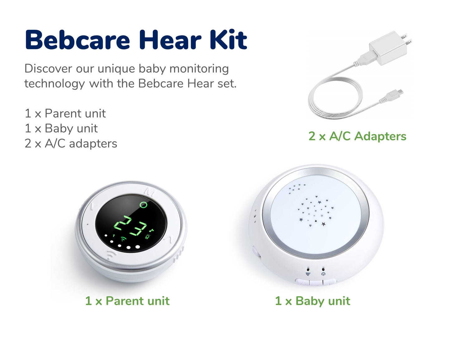 BEBCARE HEAR - DIGITAL AUDIO BABY MONITOR