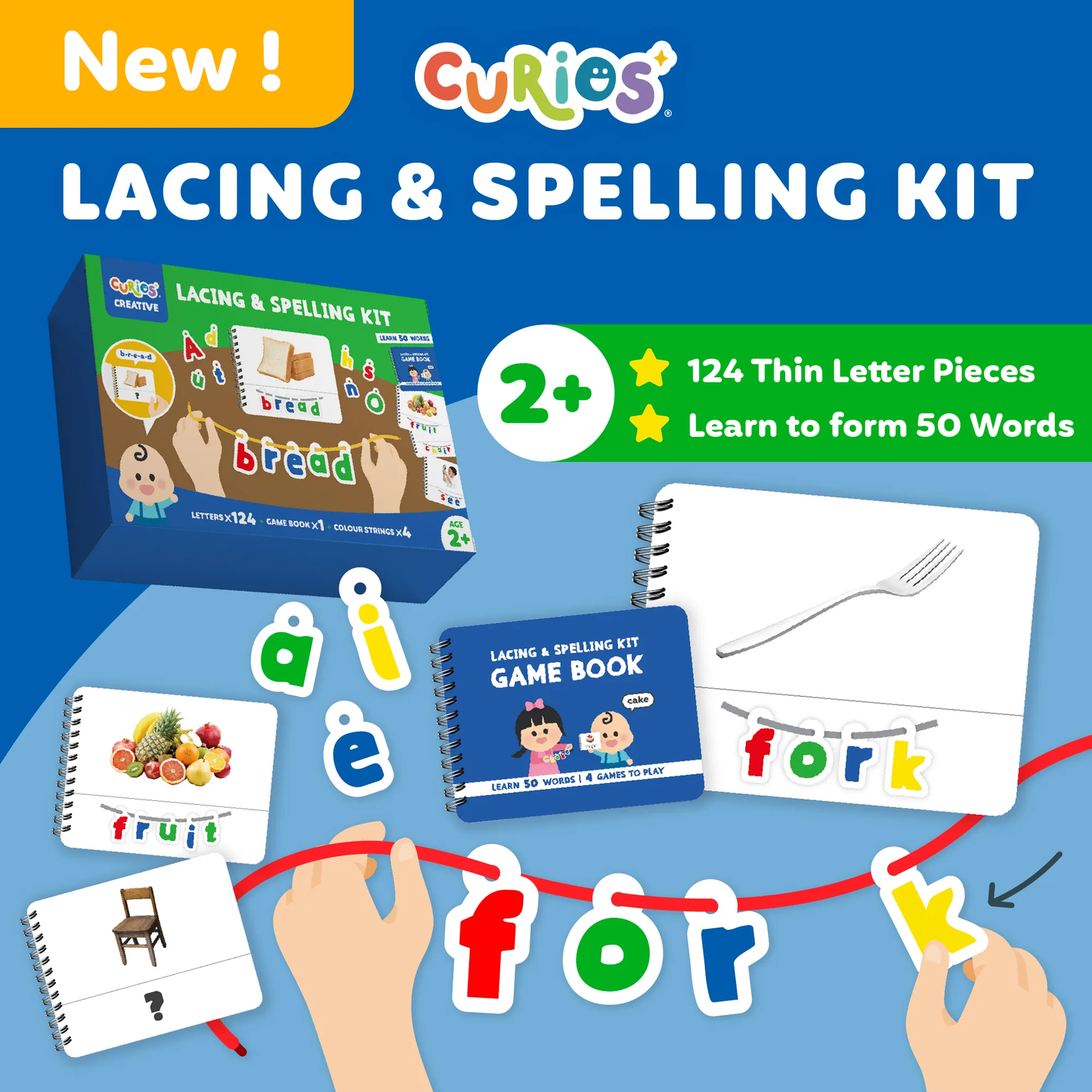 Curios - Lacing & Spelling Kit (Canada)