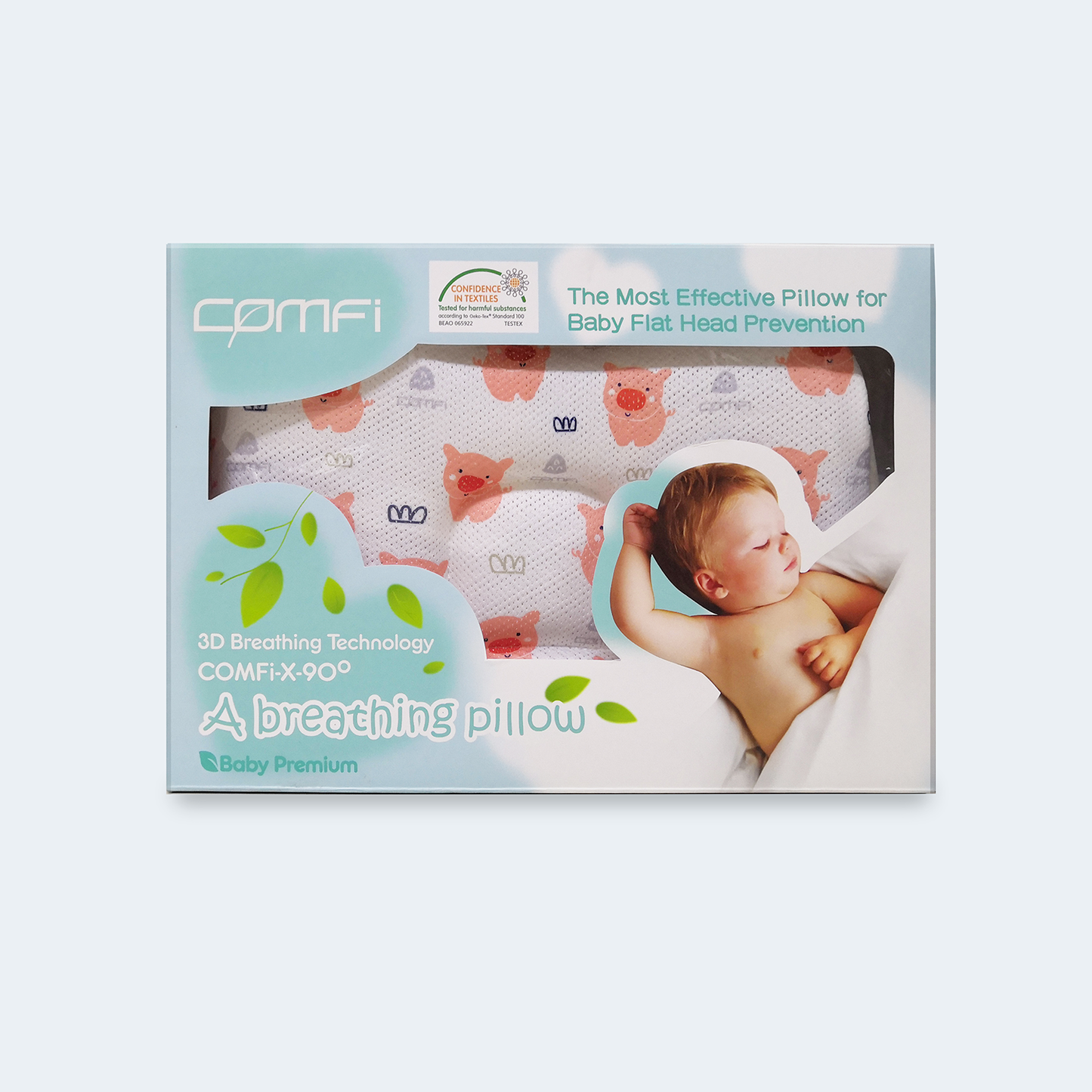 COMFi BBP02 - 3D X-90º Baby Breathing Pillow (0-18 months))